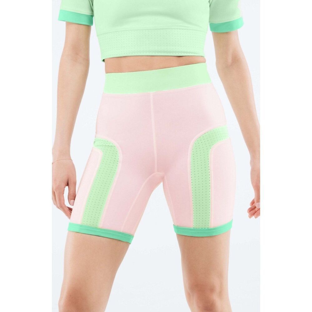 Fabletics High-Waisted Motion365 Color Block Shorts size XS